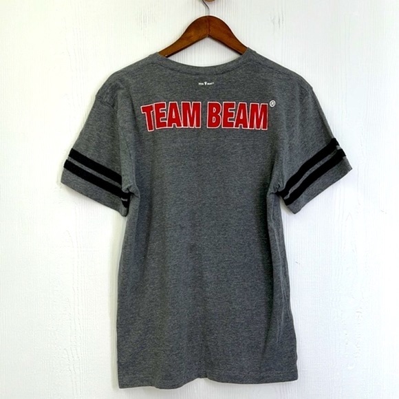 Live & Tell - Jim Beam 1795 Team Beam Stripe Sleeves Graphic T Shirt Size M - Picture 10 of 11